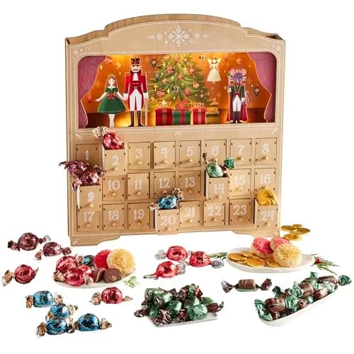 Harry & David Limited Edition 24 Days Of Treats Advent Calendar Gift Basket | Nutcracker Scene & Chocolates (Full Size) thumbnail 1