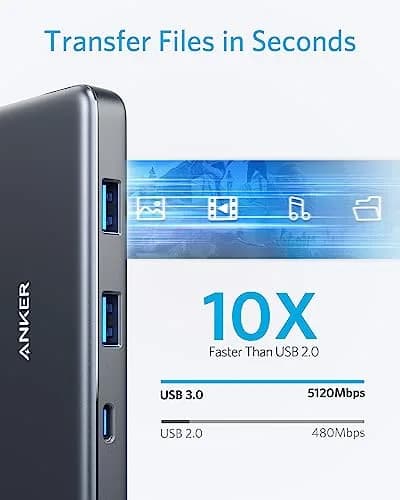 Anker 7-in-1 USB C Hub (Pack of 2) | 4K HDMI, 85W PD, 5Gbps Data, SD/microSD Reader thumbnail 5