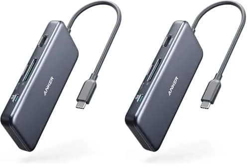 Anker 7-in-1 USB C Hub (Pack of 2) | 4K HDMI, 85W PD, 5Gbps Data, SD/microSD Reader thumbnail 1