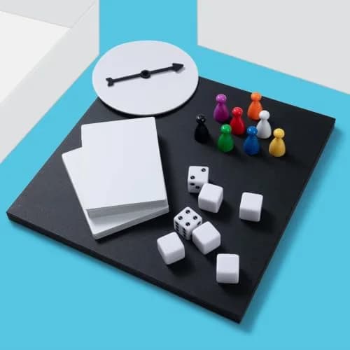 Apostrophe Games Junior Create Your Own Board Game Kit with Blank Board & Game Pieces | ASTM-Tested Educational Toy thumbnail 4