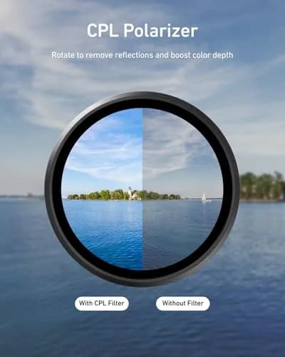 TELESIN VND CPL UV Filter Kit for DJI Osmo Action 6, 80g (2.82 oz) | Multi-Coated HD Optical Glass thumbnail 4