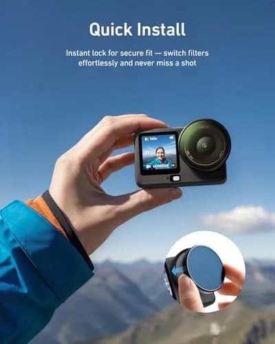TELESIN VND CPL UV Filter Kit for DJI Osmo Action 6, 80g (2.82 oz) | Multi-Coated HD Optical Glass thumbnail 8
