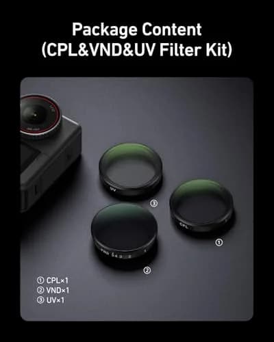 TELESIN VND CPL UV Filter Kit for DJI Osmo Action 6, 80g (2.82 oz) | Multi-Coated HD Optical Glass thumbnail 9