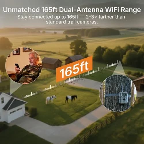 GardePro E6 2.0 WiFi Trail Camera 4K Video 64MP Dual Antennas | Outdoor Wildlife Monitoring thumbnail 4