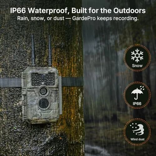 GardePro E6 2.0 WiFi Trail Camera 4K Video 64MP Dual Antennas | Outdoor Wildlife Monitoring thumbnail 8