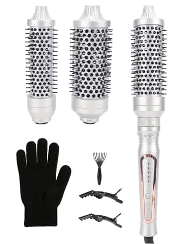 Sonew Heated Round Brush Thermal Curling Brush Set 3 Sizes (1.25/1.5/1.75 Inch) | Effortless Styling thumbnail 1