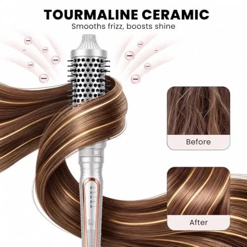 Sonew Heated Round Brush Thermal Curling Brush Set 3 Sizes (1.25/1.5/1.75 Inch) | Effortless Styling thumbnail 4
