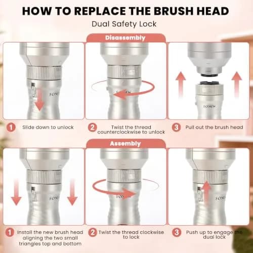 Sonew Heated Round Brush Thermal Curling Brush Set 3 Sizes (1.25/1.5/1.75 Inch) | Effortless Styling thumbnail 7