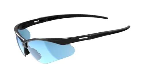ZING Z-Force 20-200 Series ANSI Z87 Wraparound Safety Glasses Blue Mirror Lens | Impact-Resistant & UV 99.9% thumbnail 1