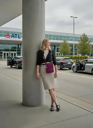 Travelon Anti-Theft Classic Slim Double Zip Crossbody | RFID Blocking, 9"W x 10.5"H x 1"D, Burgundy thumbnail 2