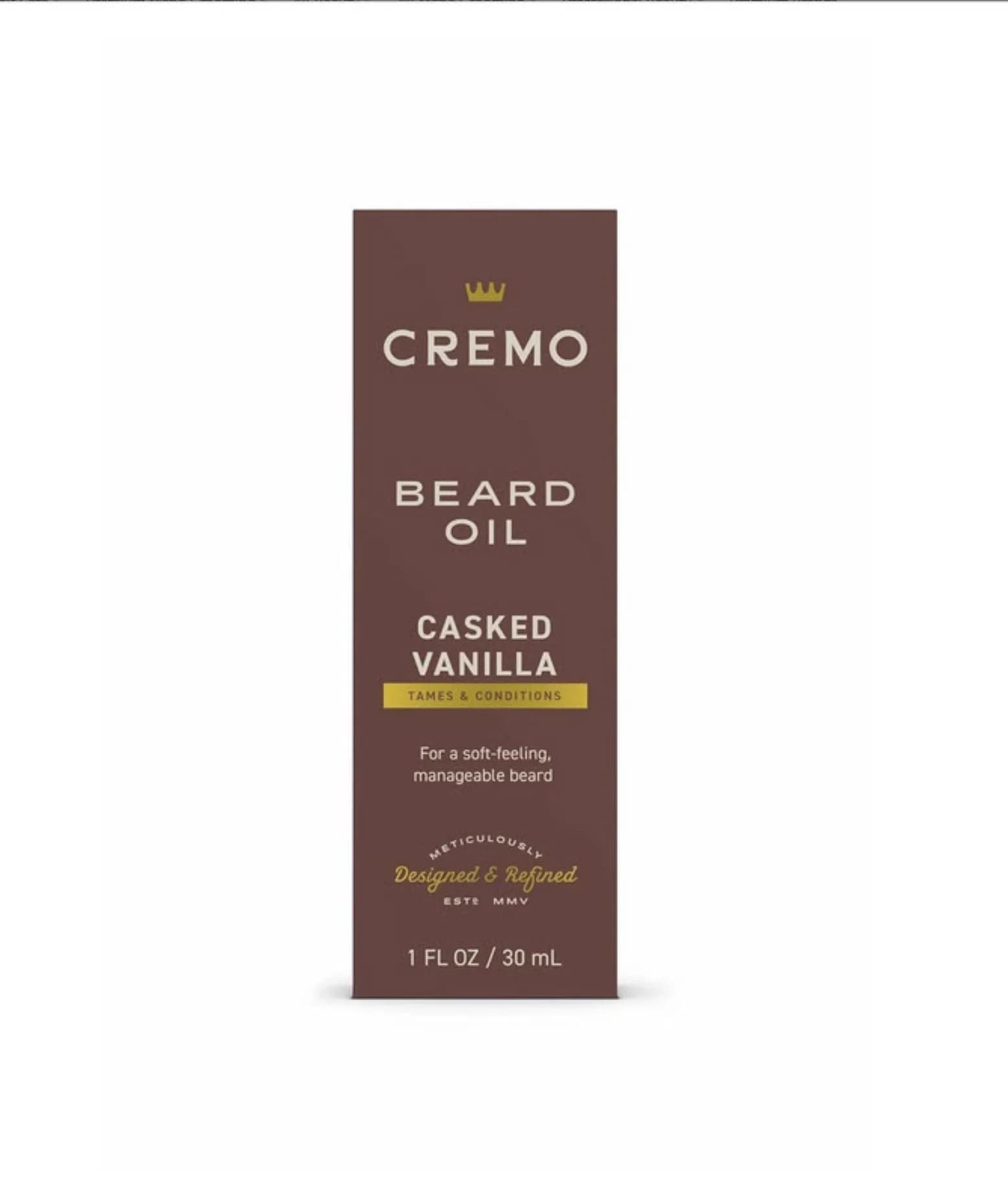 Cremo Beard Oil for Men, Casked Vanilla, 29.57ml (1 Fl Oz) | Soothes Dry Skin & Tames Beard Itch - view 4