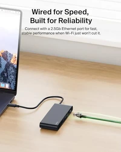 Belkin 8-Port USB-C Hub 10Gbps 4K@60Hz HDMI 100W PD 2.5Gb Ethernet Space Gray | For Laptops & Tablets thumbnail 7