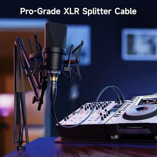 Cable Matters XLR Y Cable Female to 2X Male Splitter 6ft | Balanced Audio Splitter, Oxygen-Free Copper, Braided Jacket thumbnail 2