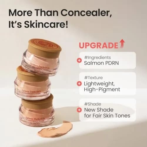 SKINFOOD Salmon PDRN Dark Circle Concealer Cream 0 Light | Full Coverage for Dark Spots & Wrinkles thumbnail 8