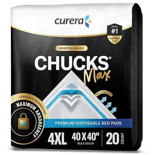 Chucks® MAX Hospital Bed Pads 40" x 40" (101.6cm x 101.6cm) | Heavy Duty Absorbency for Adults up to 400 lbs thumbnail 1