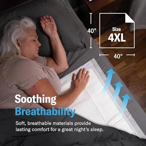 Chucks® MAX Hospital Bed Pads 40" x 40" (101.6cm x 101.6cm) | Heavy Duty Absorbency for Adults up to 400 lbs thumbnail 3