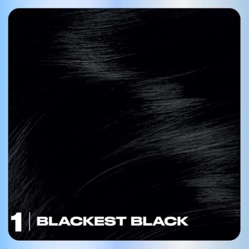 Clairol Nice'n Easy Permanent Hair Dye, 1 Blackest Black Color, 2x6.26 Fl Oz (12.52 Fl Oz Total) | 100% Gray Coverage thumbnail 3