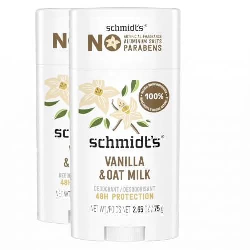 Schmidt's Vanilla & Oat Milk Deodorant Stick | 100% Natural, Vegan, Cruelty-Free, 2.65 oz thumbnail 1