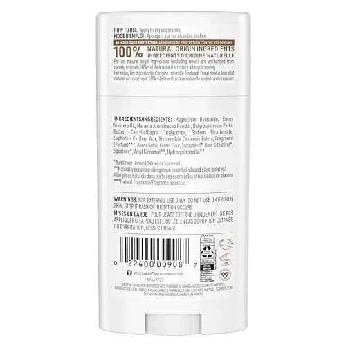 Schmidt's Vanilla & Oat Milk Deodorant Stick | 100% Natural, Vegan, Cruelty-Free, 2.65 oz thumbnail 3