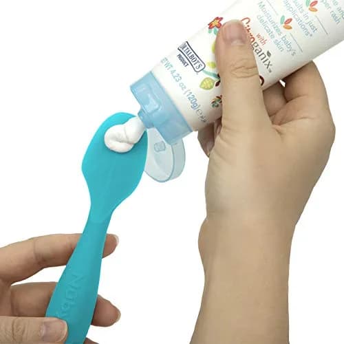 Dr. Talbot's Silicone Diaper Cream Brush with Suction Base, Aqua | Gentle, Mess-Free Application for Baby Skin thumbnail 2