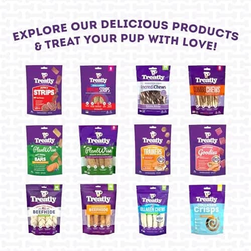 Treatly Collagen Twist Dog Chew Treats 6-7" Natural Flavor | USA Sourced Chew for Medium Dogs thumbnail 9