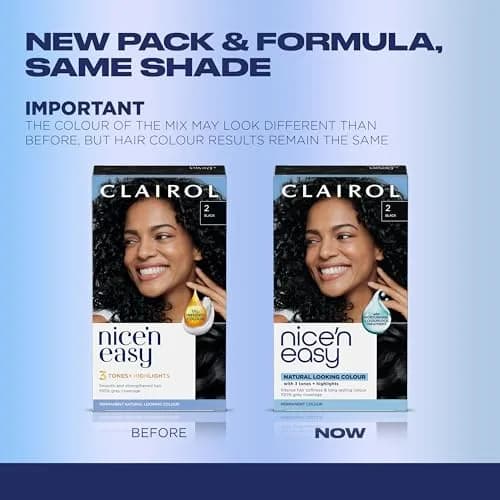 Clairol Nice'n Easy 2BB Blue Black Permanent Hair Dye, 6.26 Fl Oz (Pack of 2) | 100% Gray Coverage thumbnail 2
