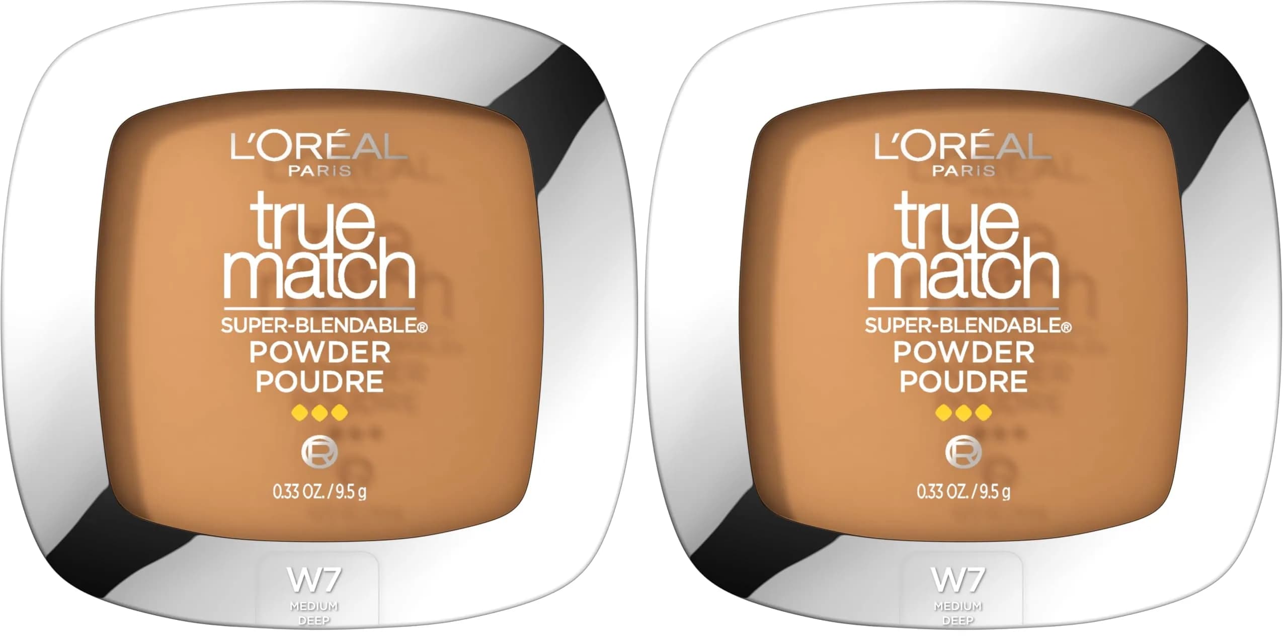 L'Oreal Paris True Match Super Blendable W7 Medium Deep Oil-Free Powder Foundation - 0.33 oz - main product image