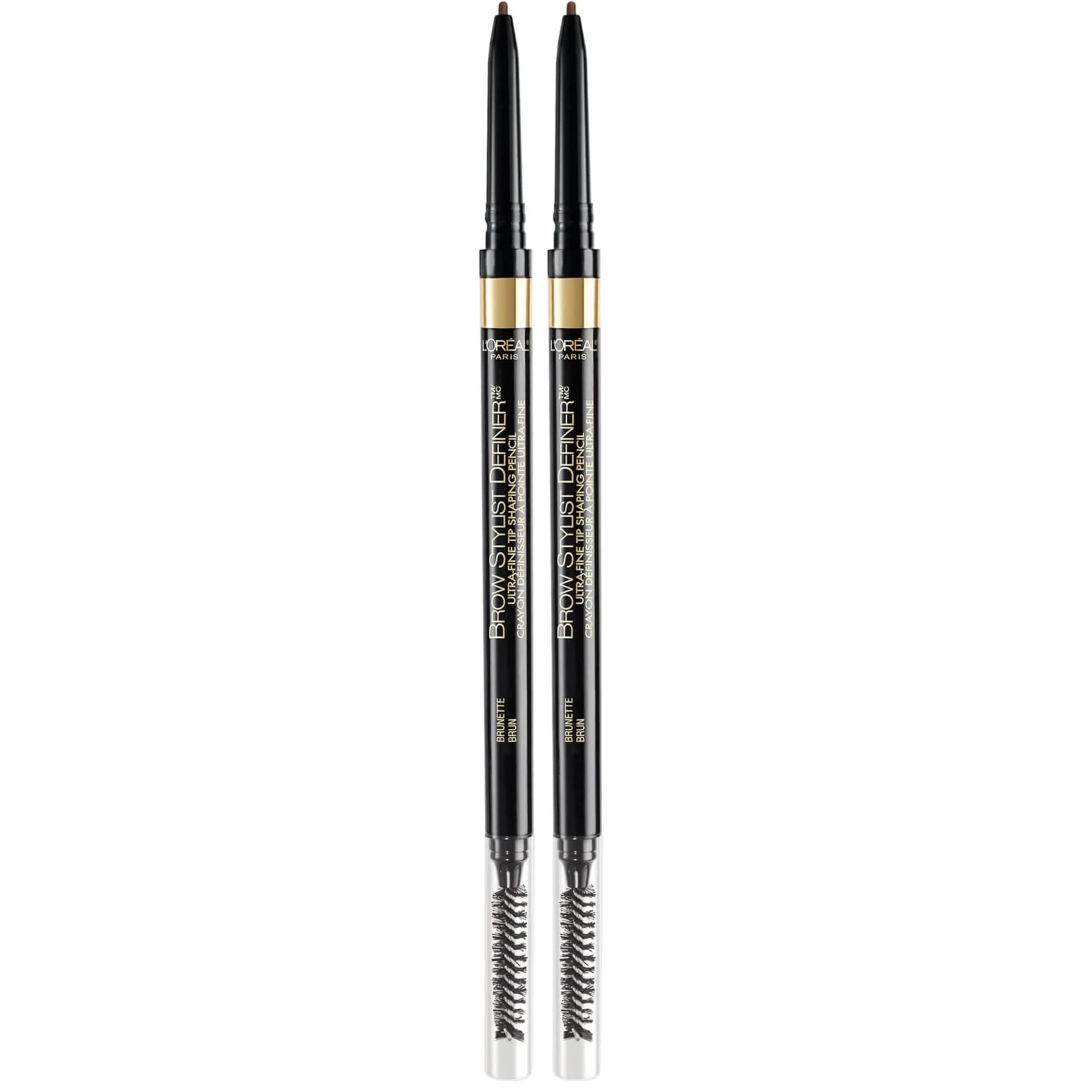 L'Oreal Paris Brow Stylist Definer Waterproof Eyebrow Pencil, Brunette, 0.003 Ounce (Pack of 2) thumbnail 1