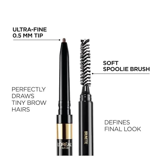 L'Oreal Paris Brow Stylist Definer Waterproof Eyebrow Pencil, Brunette, 0.003 Ounce (Pack of 2) thumbnail 3