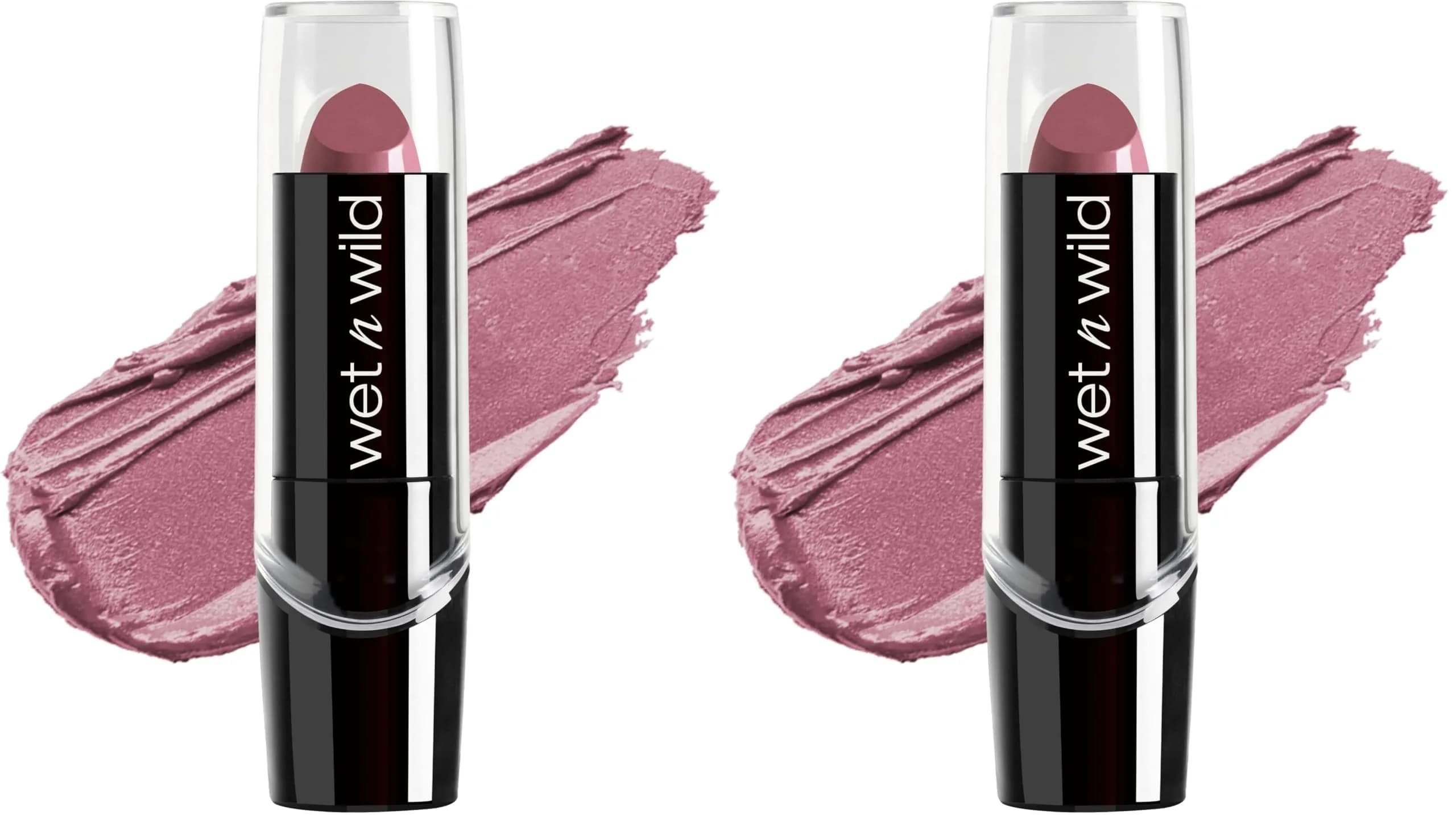 wet n wild Silk Finish Lipstick in Secret Muse - Hydrating, Buildable Lip Color (Pack of 2) - main product image