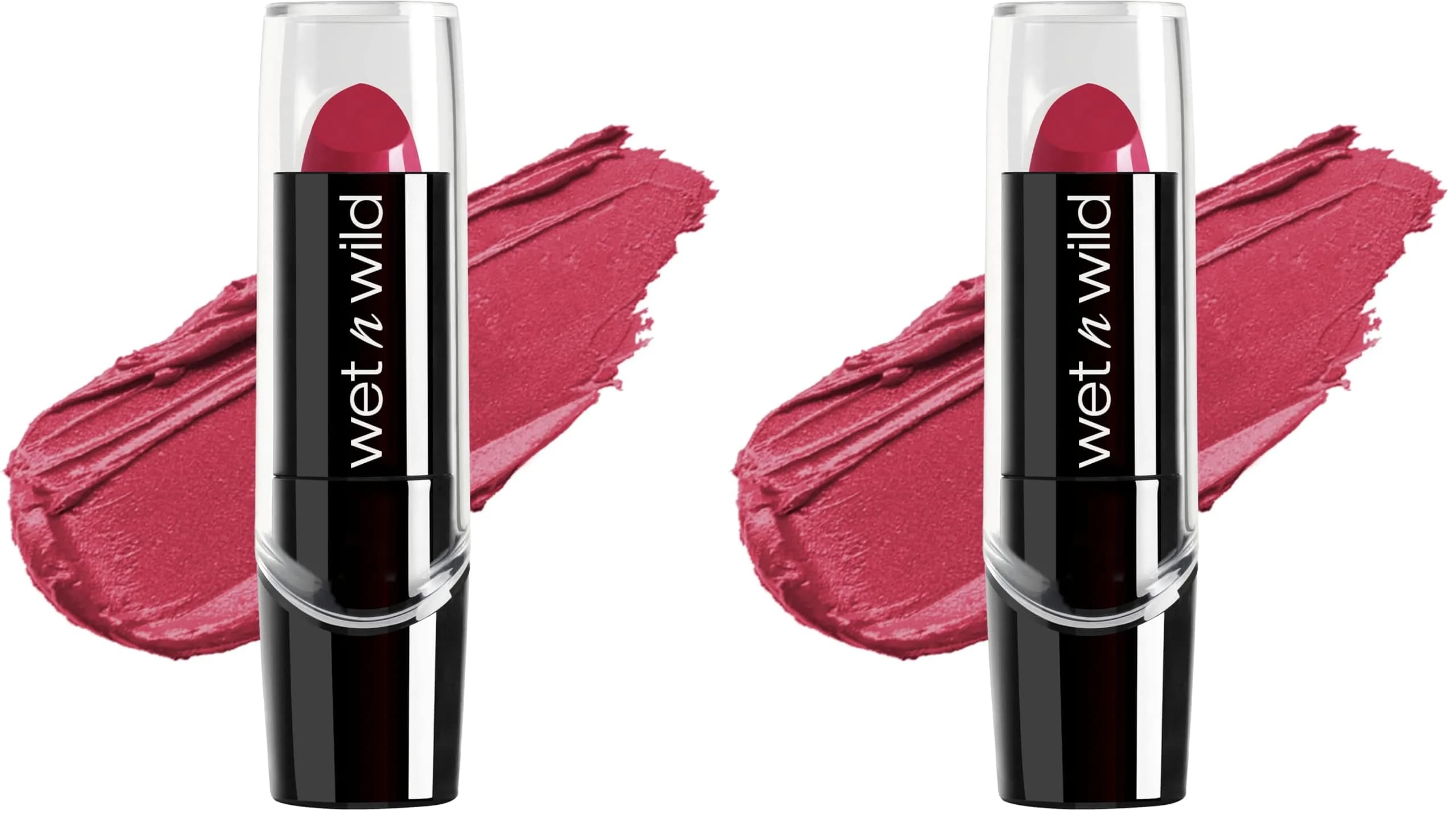 wet n wild Silk Finish Lipstick in 'In The Near Fuchsia' - Hydrating, Buildable Lip Color (Pack of 2) - main product image