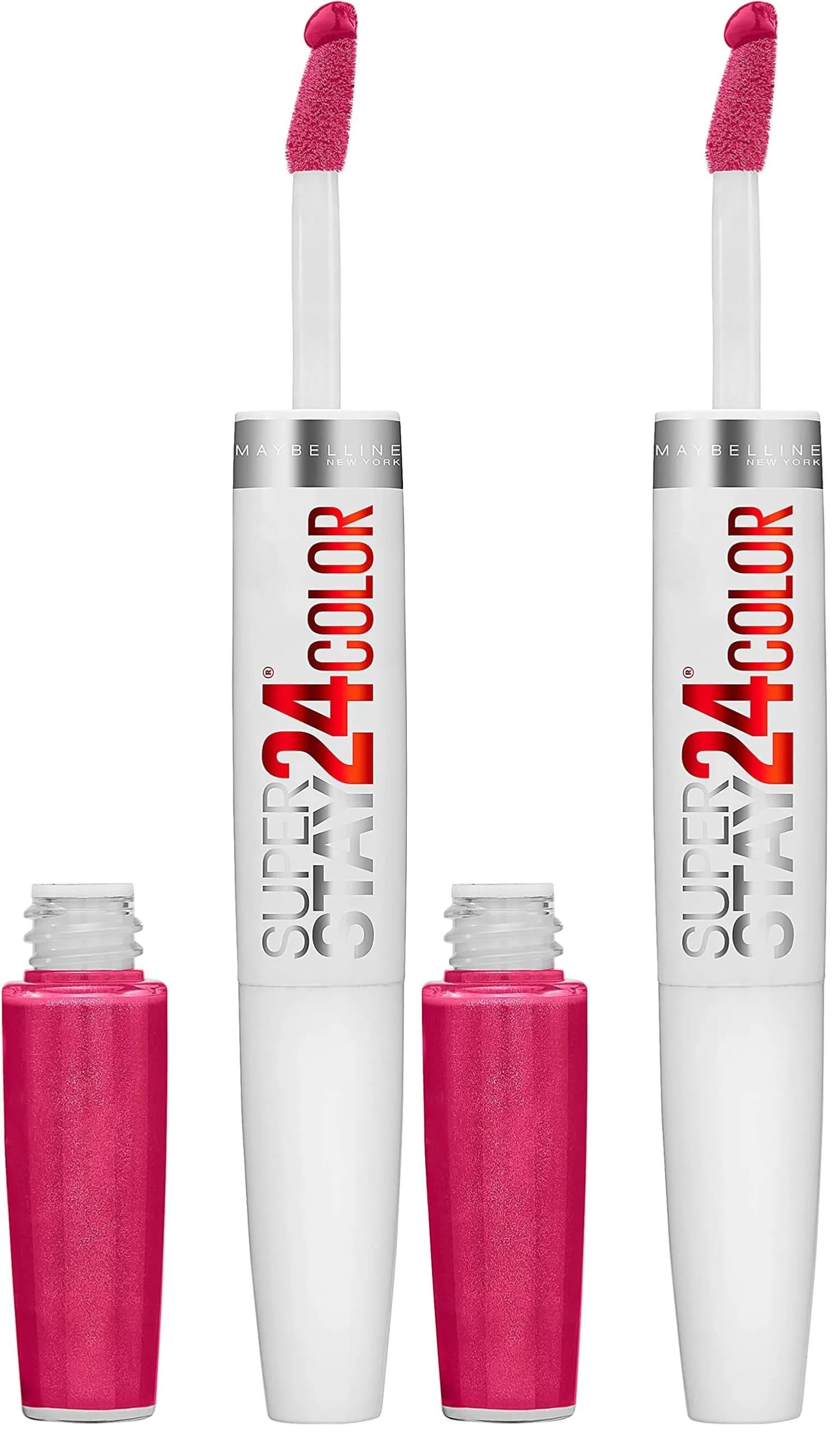 Maybelline Super Stay 24 Liquid Lipstick in 24/7 Fuchsia Pink | 2ml (0.08 Fl Oz) Long-Lasting Color - main product image