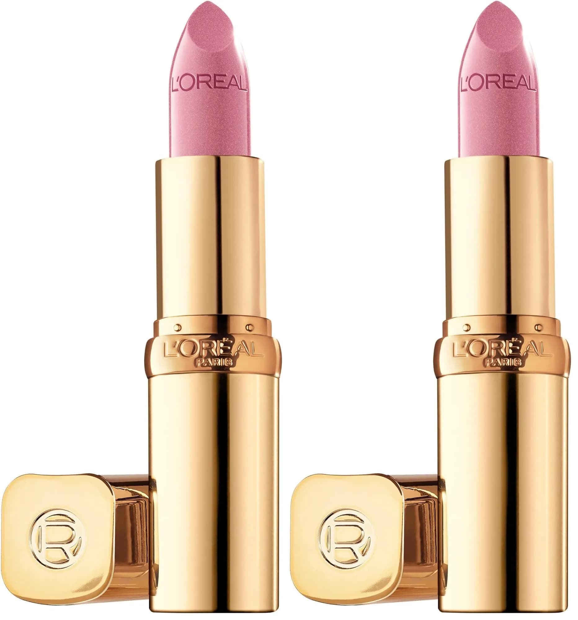 L'Oreal Paris Colour Riche Original Creamy Hydrating Satin Lipstick Tickled Pink (Pack of 2) | 2.6ml (0.13 Fl Oz) - main product image