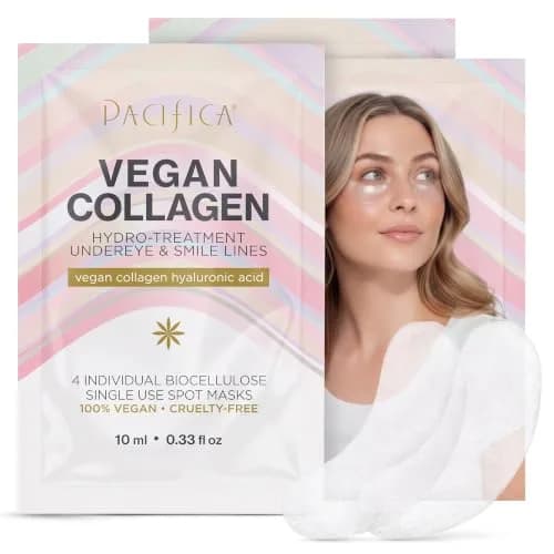 Pacifica Vegan Collagen Hydro-Treatment Mask for Eyes & Smile Lines | Hydrating & Plumping, Vegan & Cruelty-Free (100% Vegan) thumbnail 1
