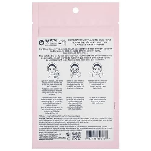Pacifica Vegan Collagen Hydro-Treatment Mask for Eyes & Smile Lines | Hydrating & Plumping, Vegan & Cruelty-Free (100% Vegan) thumbnail 7
