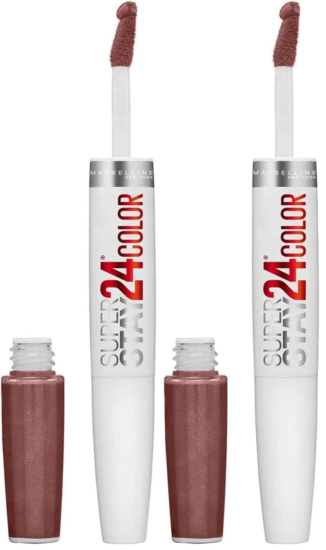 Maybelline Super Stay 24 Liquid Lipstick 145 Constant Cocoa, Pack of 2 | 0.08 Fl Oz Each - main product image