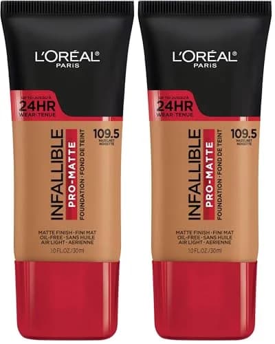 L'Oreal Paris Infallible Pro-Matte Foundation Hazelnut Beige 59.15ml (2 fl oz) | 24-Hour Demi-Matte Finish thumbnail 1