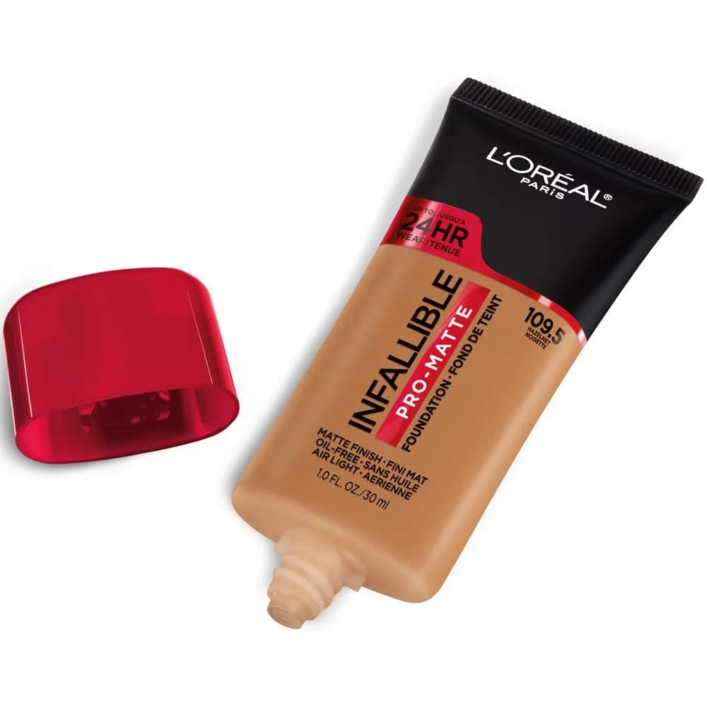 L'Oreal Paris Infallible Pro-Matte Foundation Hazelnut Beige 59.15ml (2 fl oz) | 24-Hour Demi-Matte Finish - view 2