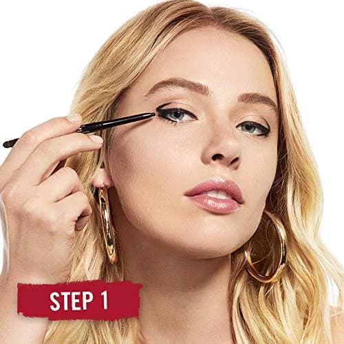 Rimmel London Exaggerate Waterproof Eye Definer Pencil, Blackest Black | 0.36g (0.01oz) Pack of 2 thumbnail 4