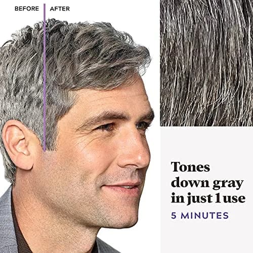 Just For Men Touch of Gray Hair Color Kit Medium Brown T-35 (Pack of 2) | Blends Gray for Salt and Pepper Look thumbnail 4