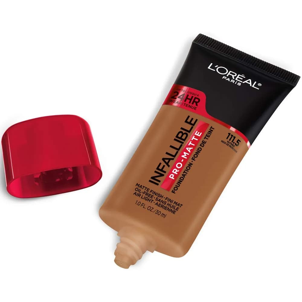 L'Oreal Paris Infallible Pro-Matte Liquid Foundation Nutmeg 1 fl oz (29.57 ml) (Pack of 2) | Full Coverage Longwear - view 2