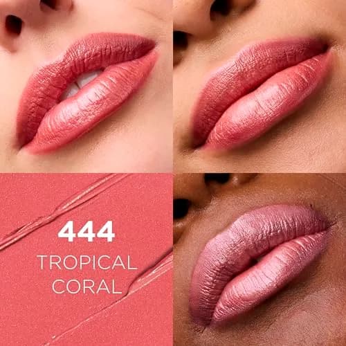 L'Oreal Paris Colour Riche Satin Lipstick Tropical Coral (Pack of 2) | Hydrating Creamy Lip Color thumbnail 2