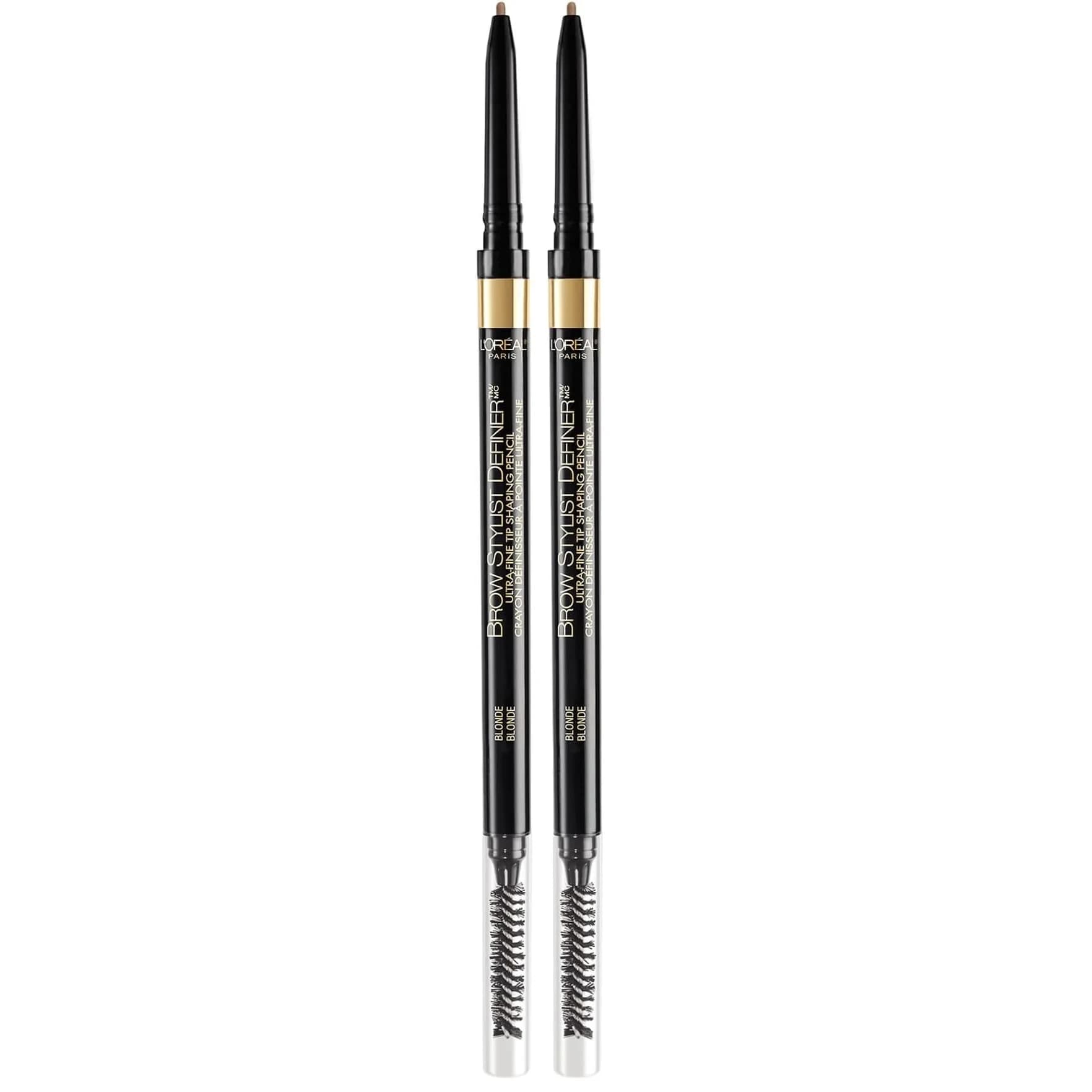 L'Oreal Paris Brow Stylist Definer Waterproof Eyebrow Pencil, Blonde, 0.003 oz (Pack of 2) | Draws Tiny Brow Hairs thumbnail 1