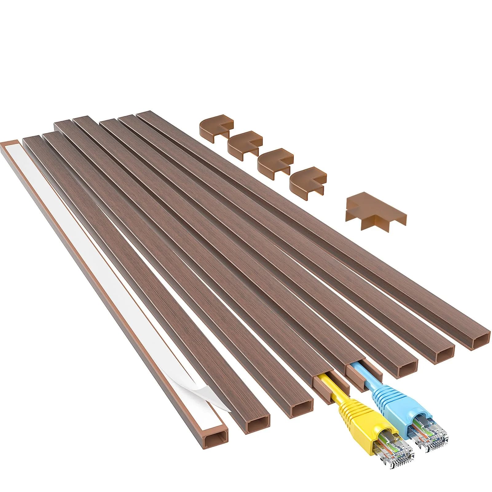 Yecaye Cherry Cord Hider Kit 3.6m (113in) | Conceals 1 Small Wire for Home & Office - main product image