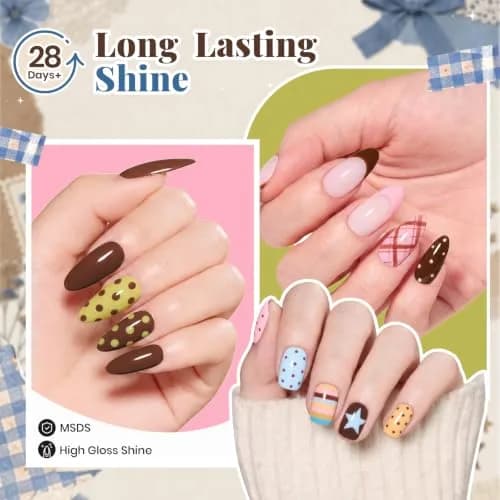 Beetles Gel Polish Set - That Girl Routine 6 Colors 7.5ml (0.25 Fl Oz) | Soak-Off UV/LED Curing Nail Art Kit thumbnail 5