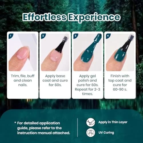 Beetles Dark Teal Gel Polish 9ml (0.3 Fl Oz) | Fall Nails, Long-Lasting Chip-Resistant Gel thumbnail 7