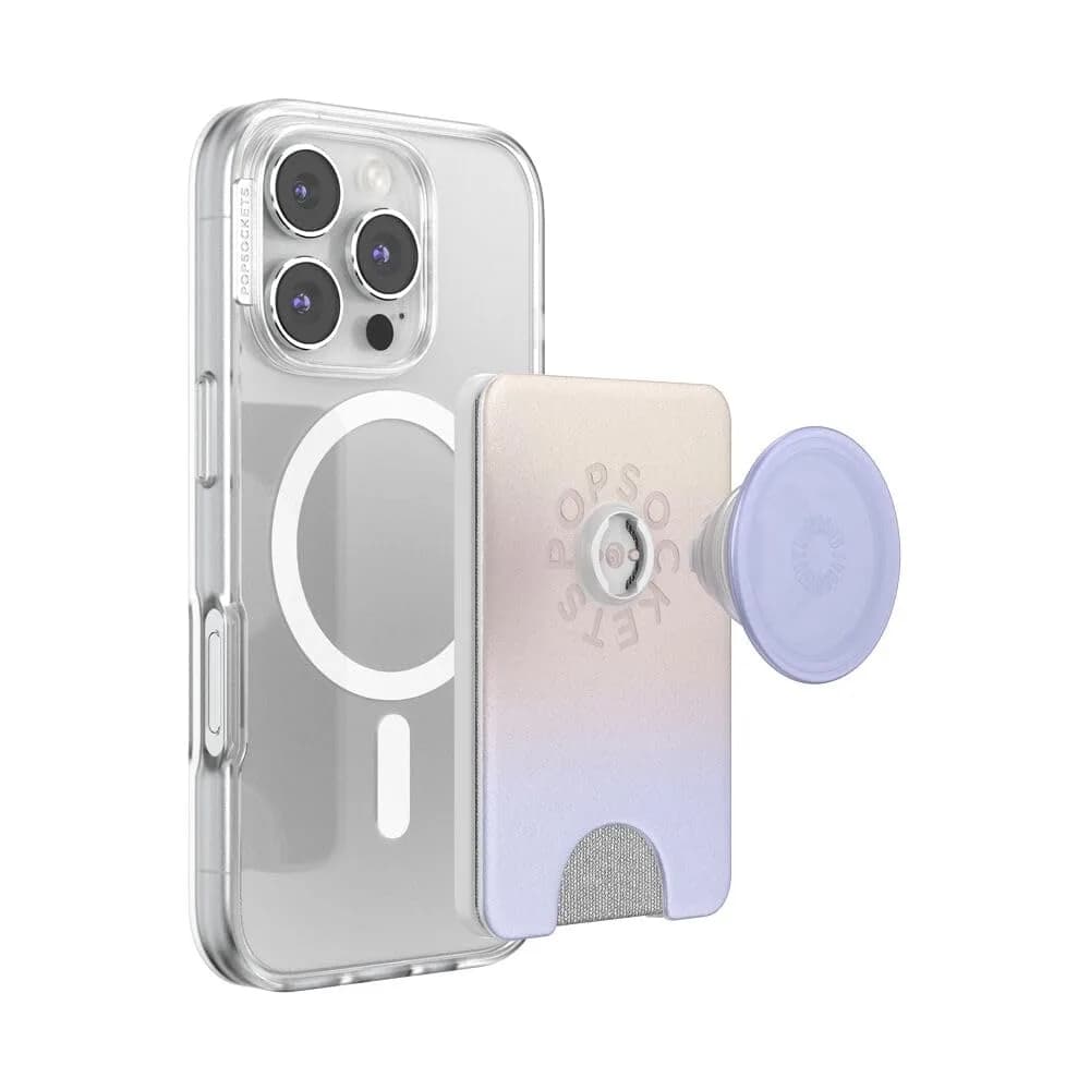 PopSockets Phone Wallet for MagSafe with Grip- Morning Haze | Slim Magnetic Wallet with Card Holder thumbnail 1