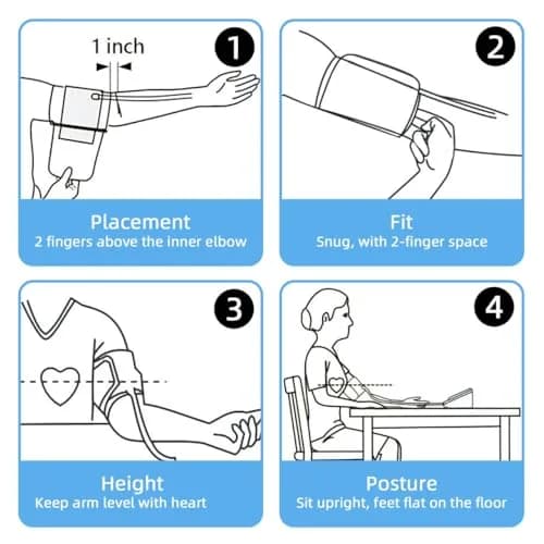 iEarve Pediatric Blood Pressure Monitor with 2 Size Cuffs | Clinically Validated for Home Use thumbnail 8