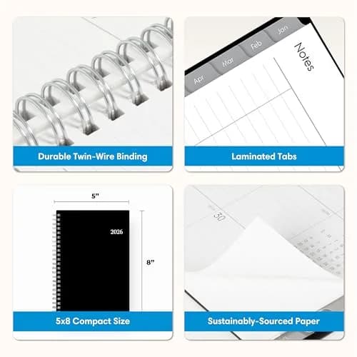 Blue Sky 2026-2027 Weekly & Monthly Academic Planner, 5" x 8" (12.7cm x 20.3cm) | Enterprise Collection thumbnail 7