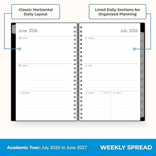 Blue Sky 2026-2027 Weekly & Monthly Academic Planner, 5" x 8" (12.7cm x 20.3cm) | Enterprise Collection thumbnail 3